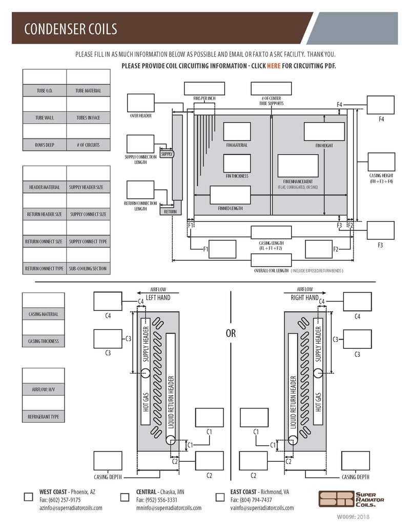 Coil Specification Sheets & Brochures Super Radiator Coils